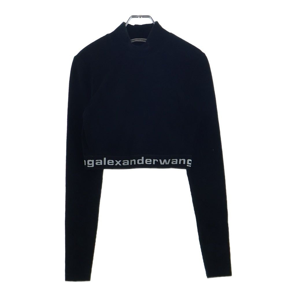 ALEXANDER WANG(アレキサンダーワン) ハイネックベロアカットソー ブラック CA00958 レディース