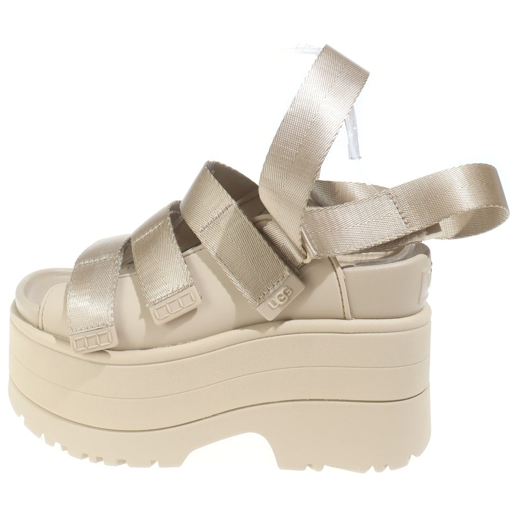 UGG(アグ) GOLDENRISE ゴールデンライズ 厚底サンダル ゴールド US7/24cm レディース