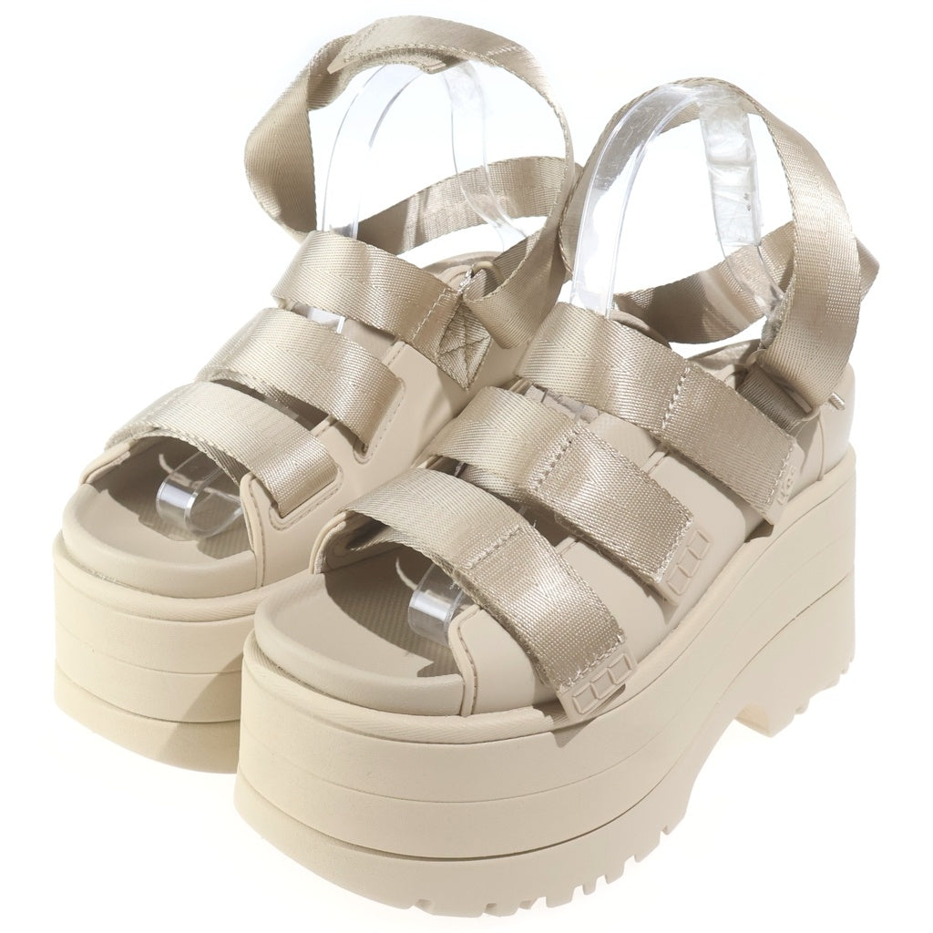 UGG(アグ) GOLDENRISE ゴールデンライズ 厚底サンダル ゴールド US7/24cm レディース
