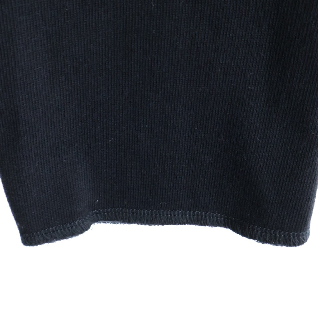 Y-3(ワイスリー) 素材切り替え 長袖ロングシャツ ブルー/ブラック DP0567