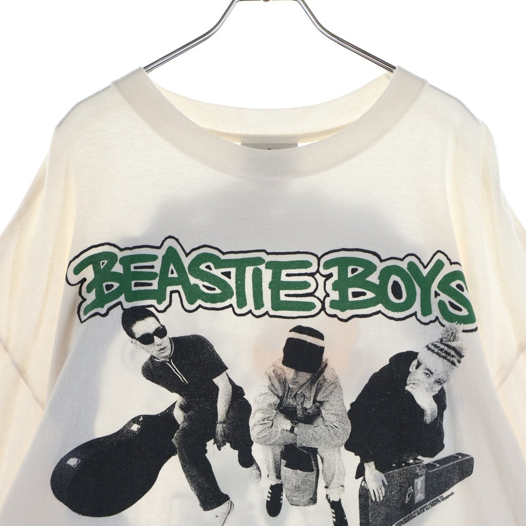 SAINT MICHAEL(セントマイケル) ×BEASTIEBOYS 26SS BTB_SS T-SHIRT ビースティ・ボーイズ フロントプリント クルーネック半袖カットソーTシャツ ホワイト SM-MK8-0000-C23