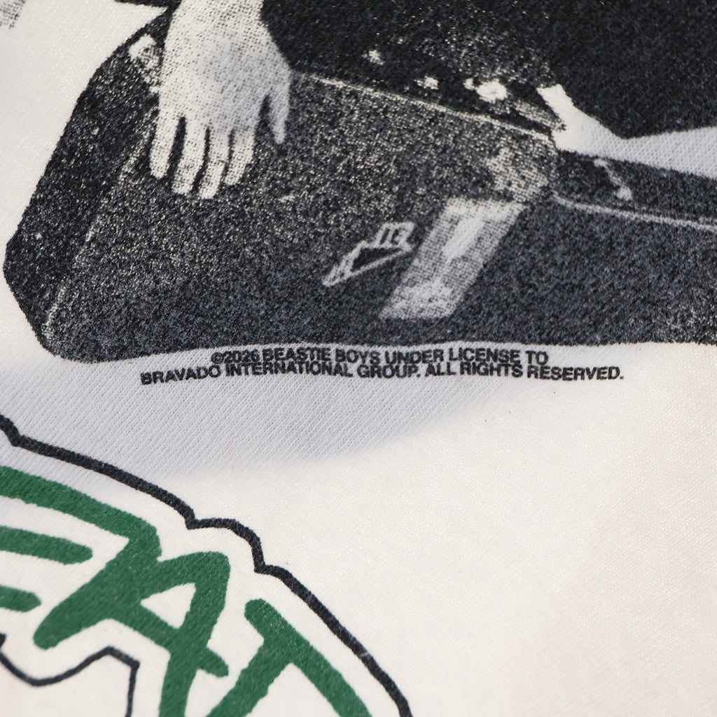 SAINT MICHAEL(セントマイケル) ×BEASTIEBOYS 26SS BTB_SS T-SHIRT ビースティ・ボーイズ フロントプリント クルーネック半袖カットソーTシャツ ホワイト SM-MK8-0000-C23