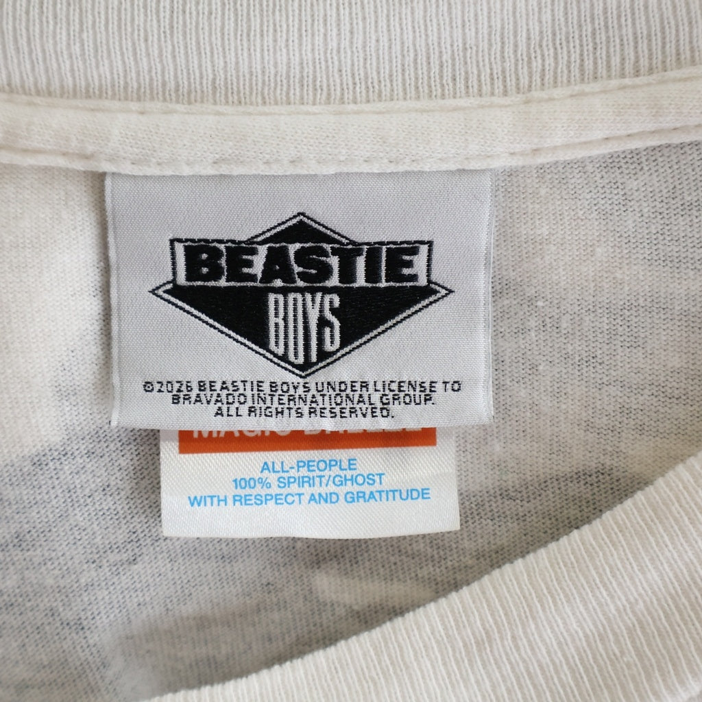 SAINT MICHAEL(セントマイケル) ×BEASTIEBOYS 26SS BTB_SS T-SHIRT ビースティ・ボーイズ フロントプリント クルーネック半袖カットソーTシャツ ホワイト SM-MK8-0000-C23