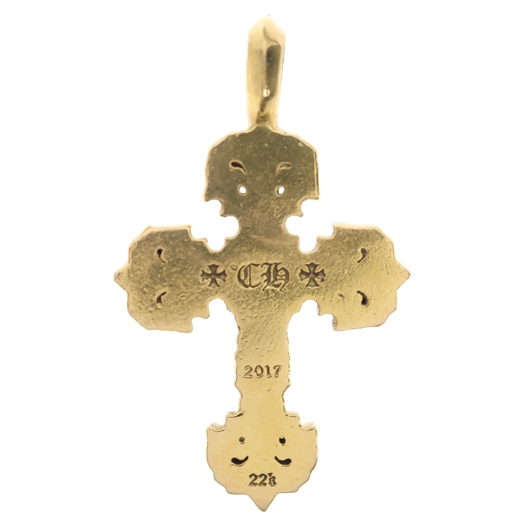 CHROME HEARTS(クロムハーツ) 22K FILIGREE TINY P/DIA タイニーフィリグリークロス PAVEダイヤ ペンダントトップ ゴールド BCA045