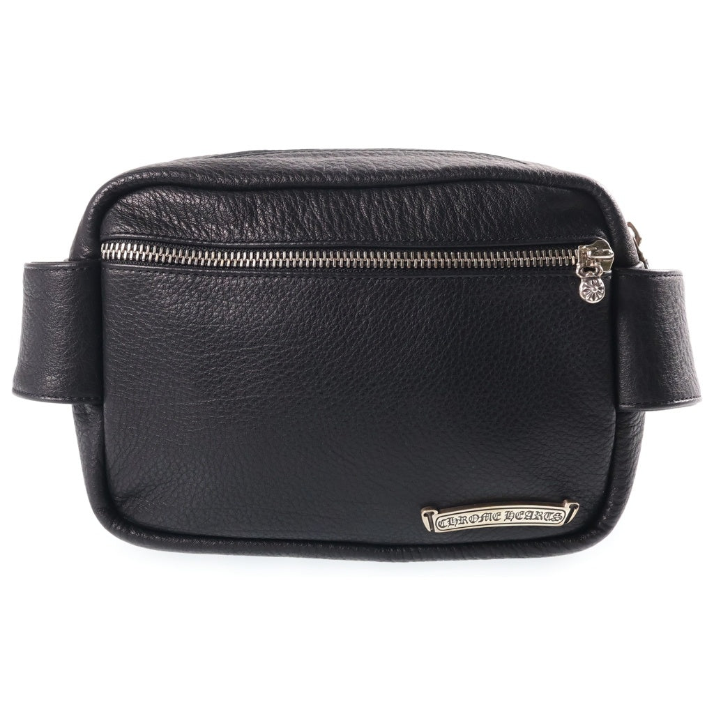CHROME HEARTS(クロムハーツ) STRAP ON LEATHER BAG ストラップ オン レザーバッグ ショルダーバッグ ブラック