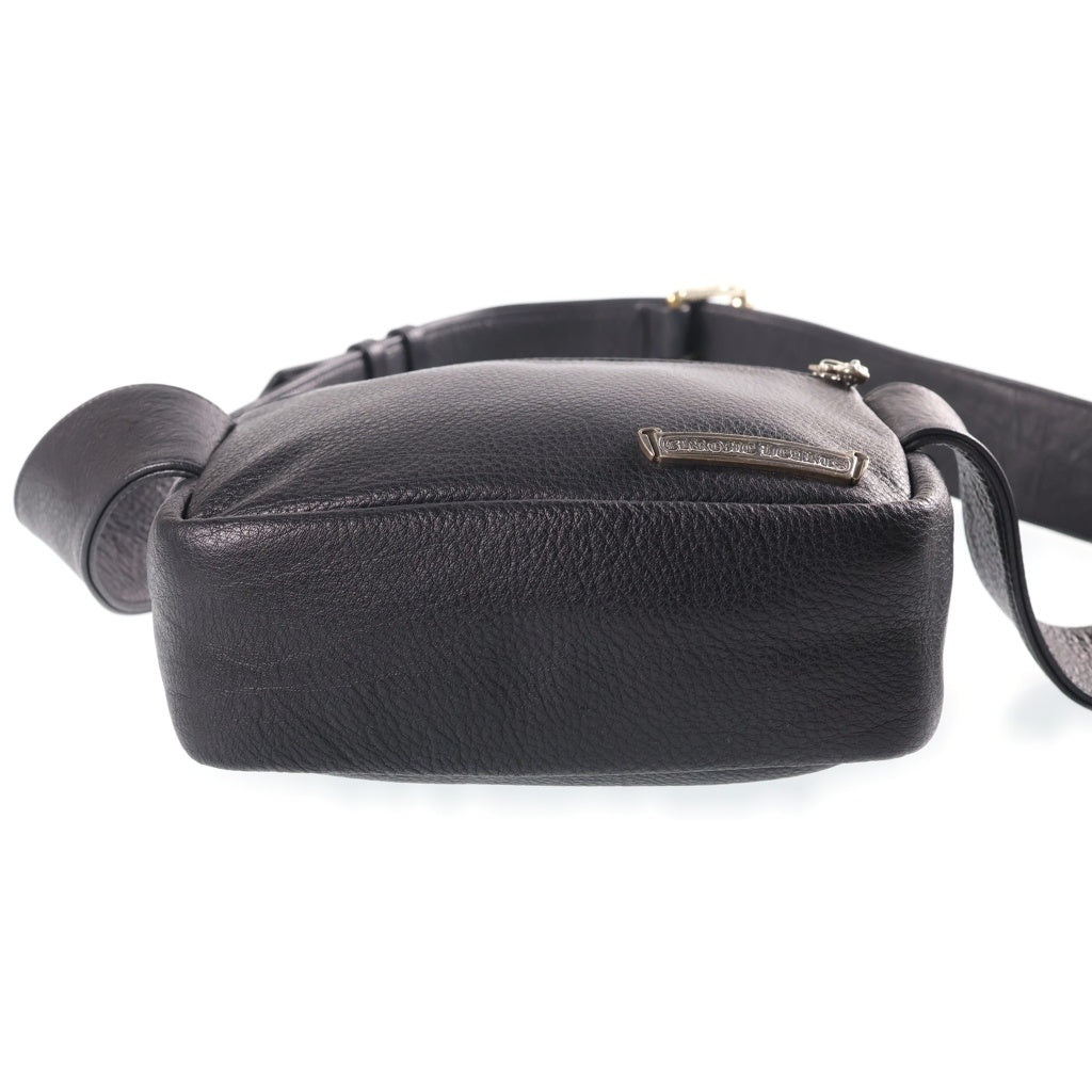 CHROME HEARTS(クロムハーツ) STRAP ON LEATHER BAG ストラップ オン レザーバッグ ショルダーバッグ ブラック