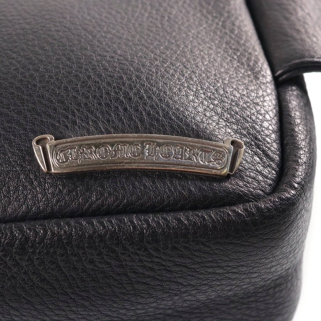 CHROME HEARTS(クロムハーツ) STRAP ON LEATHER BAG ストラップ オン レザーバッグ ショルダーバッグ ブラック
