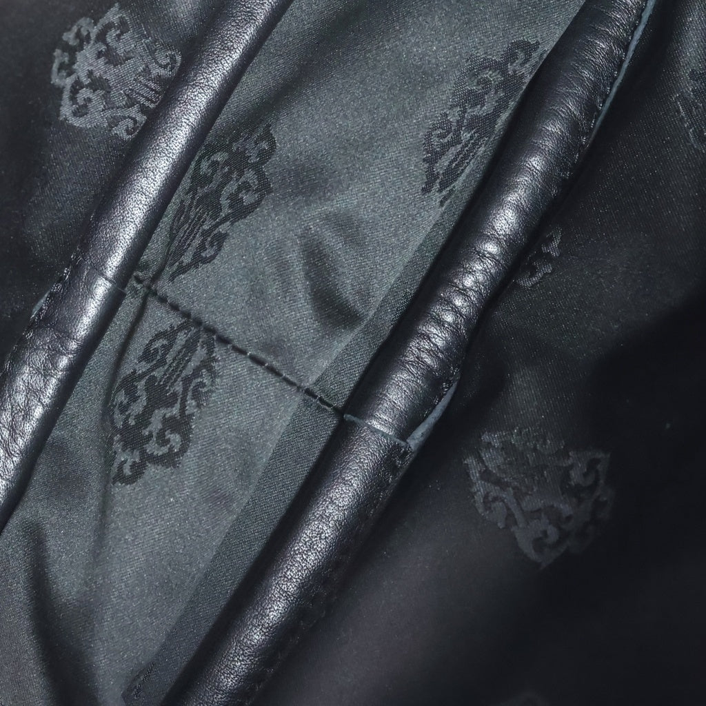 CHROME HEARTS(クロムハーツ) STRAP ON LEATHER BAG ストラップ オン レザーバッグ ショルダーバッグ ブラック