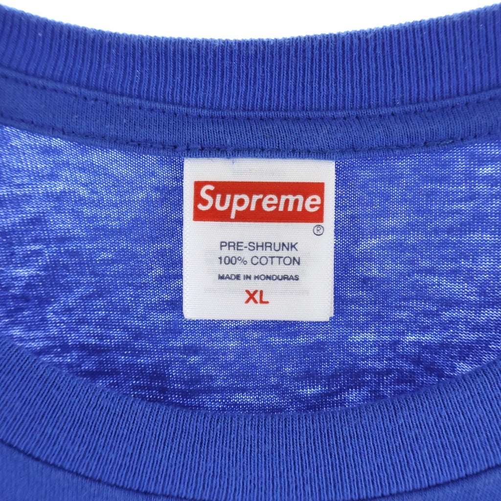 SUPREME(シュプリーム) 26SS ×SPIDER-MAN Royal Tee スパイダーマン ロイヤル フロントプリントクルーネック半袖カットソーTシャツ ブルー