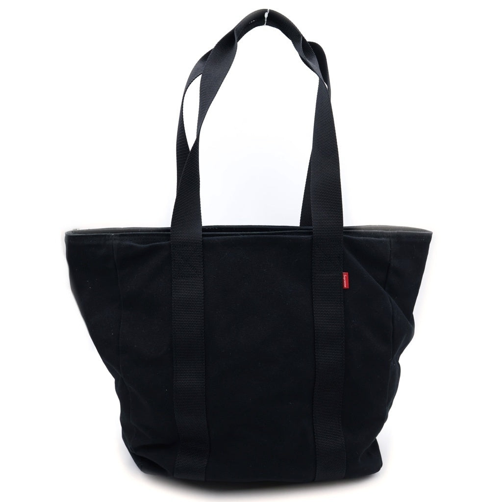 SUPREME(シュプリーム) Canvas Tote Bag キャンバストートバッグ ブラック レディース