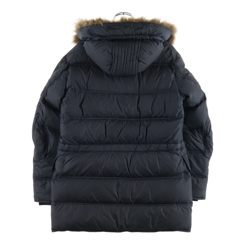 MONCLER(モンクレール) AFFTON ファー付きダウンコート ダウンジャケット ブラック