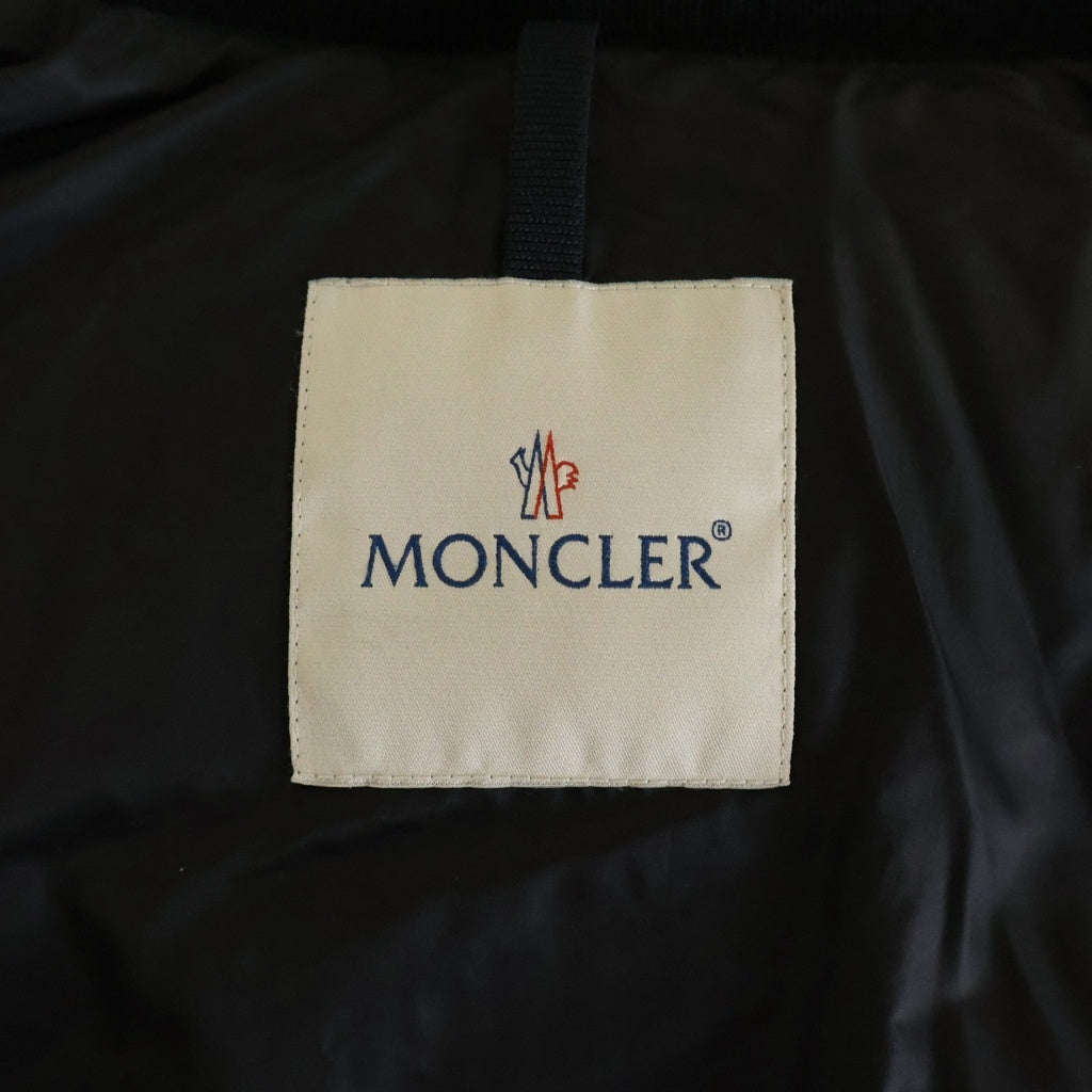 MONCLER(モンクレール) AFFTON ファー付きダウンコート ダウンジャケット ブラック