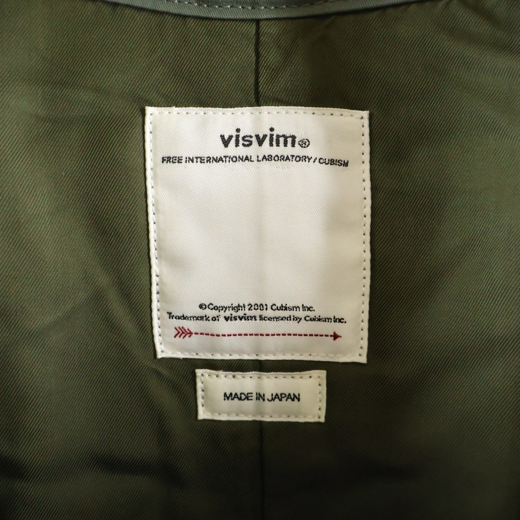 VISVIM(ヴィスヴィム) 19AW SIX-FIVE FISHTAIL PARKA 泥染 フィッシュテール パーカー M65 モッズコート カーキ 0119205013007