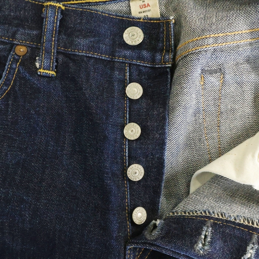 RRL(ダブルアールエル) 90S ボタンフライデニムパンツ ストレートデニムパンツ インディゴ 485606DRLO