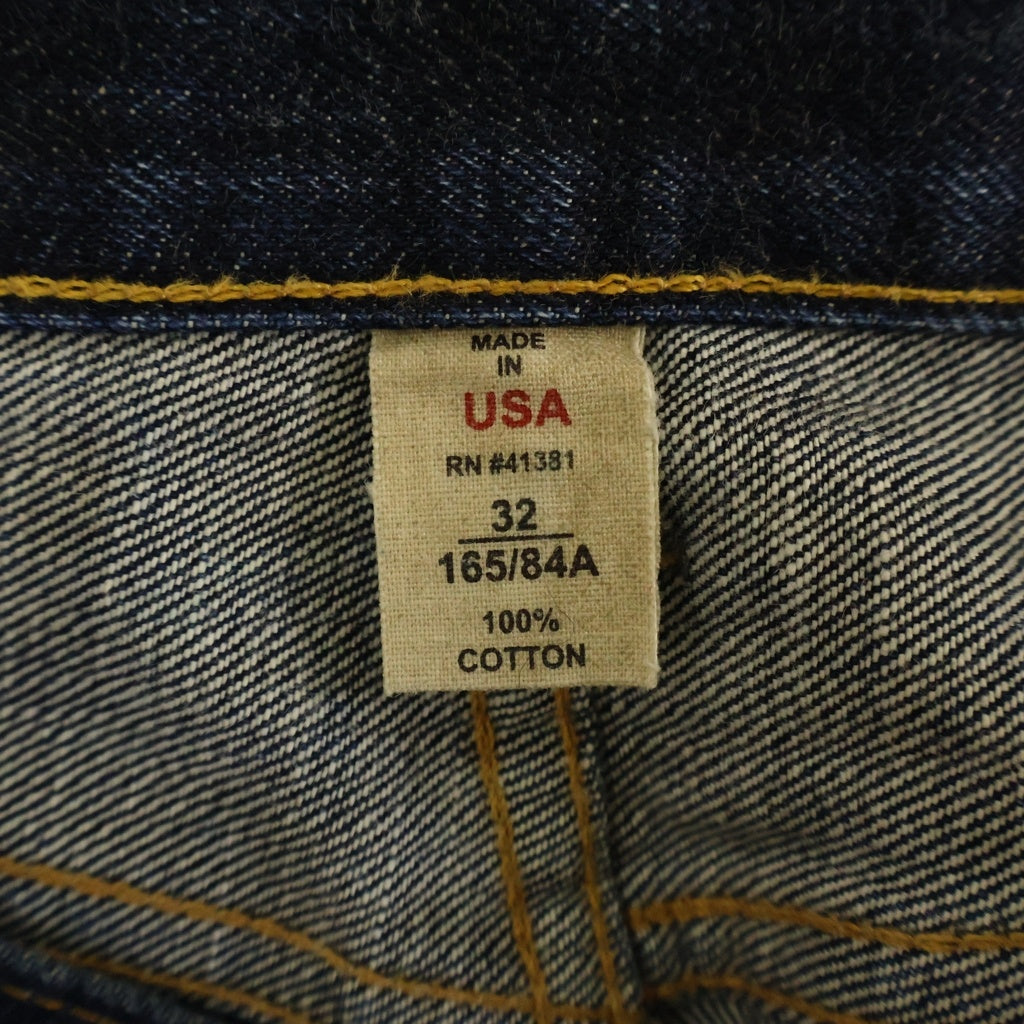 RRL(ダブルアールエル) 90S ボタンフライデニムパンツ ストレートデニムパンツ インディゴ 485606DRLO