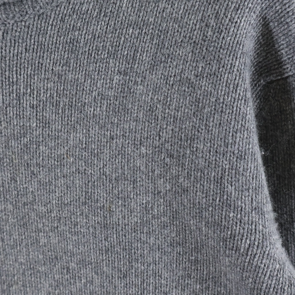 JIL SANDER(ジルサンダー) 背面切替 カシミヤクルーネックセーター ニット ブラック/グレー