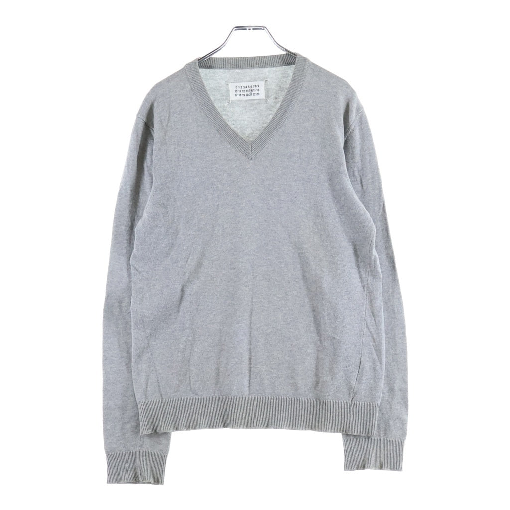 Maison Margiela(メゾンマルジェラ) Vネックセーター Vネックニット グレー 00879/00/00/0081