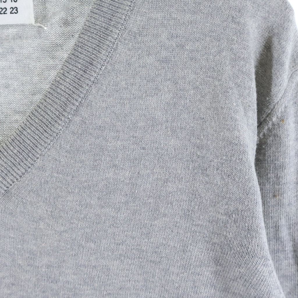 Maison Margiela(メゾンマルジェラ) Vネックセーター Vネックニット グレー 00879/00/00/0081