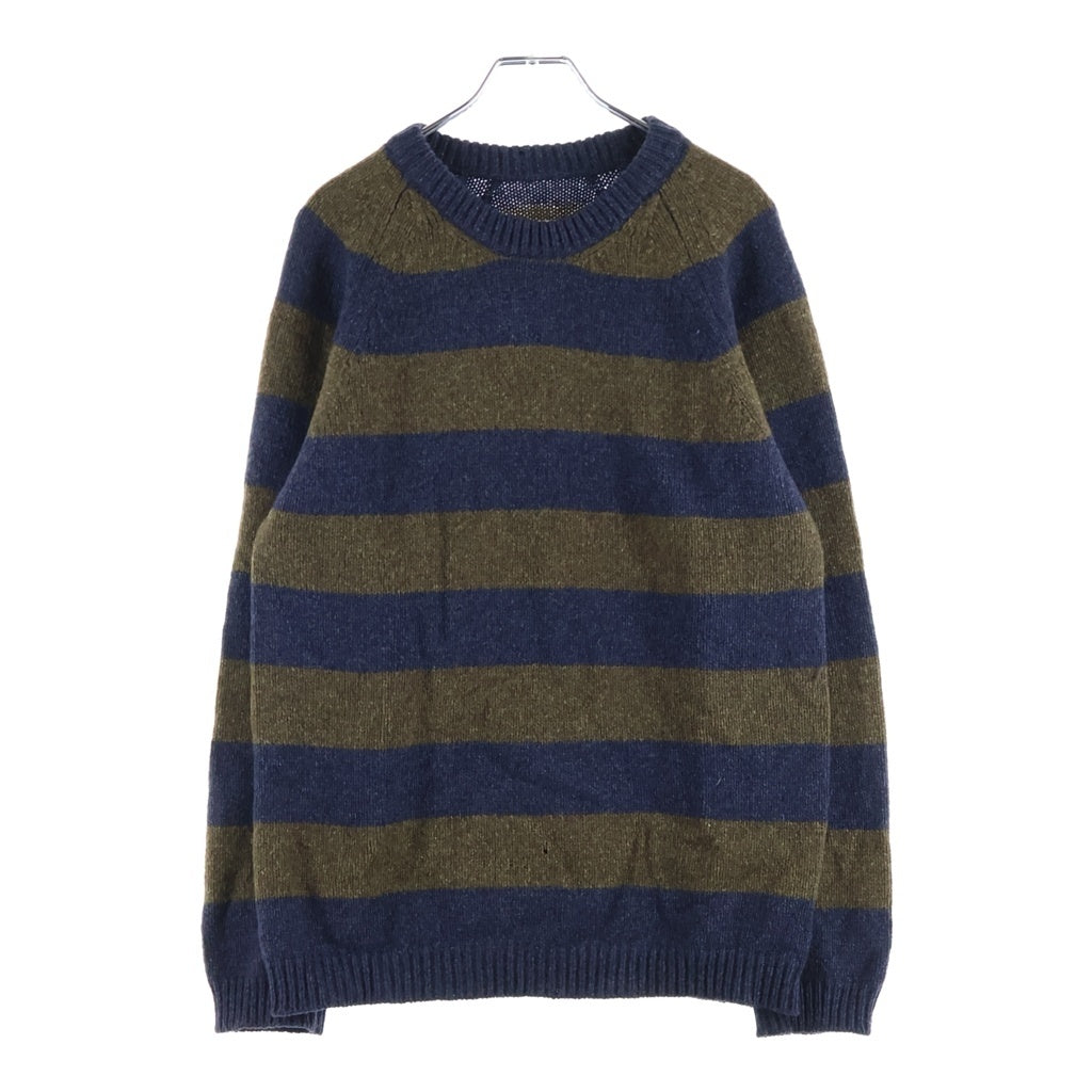 Maison Margiela(メゾンマルジェラ) 14AW ボーダークルーネックセーター ニット ブルー/ブラウン