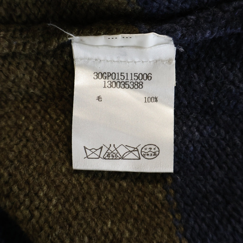 Maison Margiela(メゾンマルジェラ) 14AW ボーダークルーネックセーター ニット ブルー/ブラウン