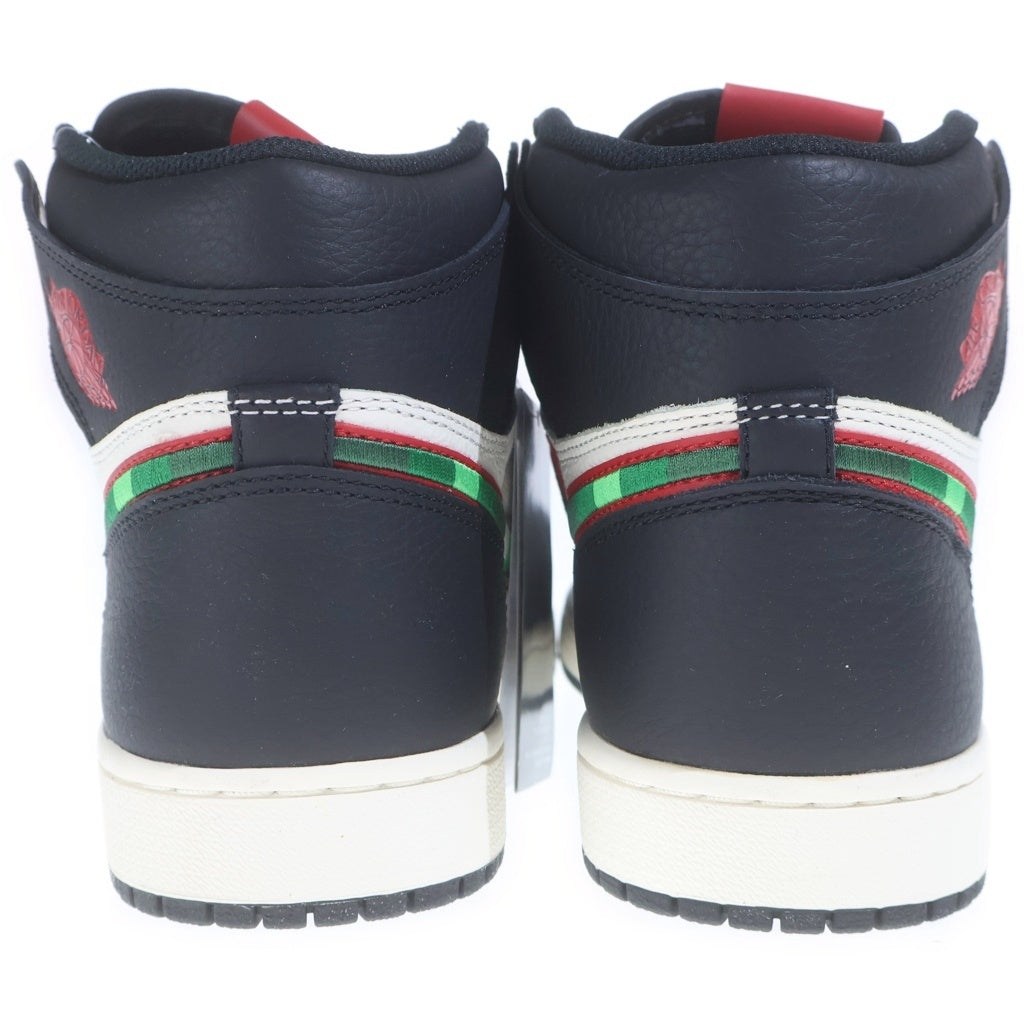 NIKE(ナイキ) AIR JORDAN1 RETRO HIGH OG SPORTS ILLUSTRATED エアジョーダン1 レトロ スポーツ イラストレイテッド レザーハイカットスニーカー ブラック/ホワイト 555088-015 US8.5/26.5cm