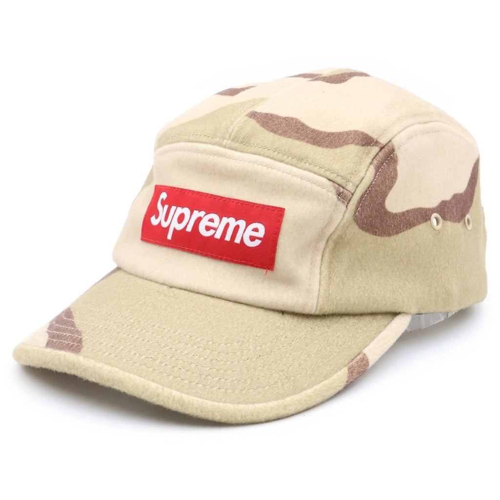 SUPREME(シュプリーム) 20AW Wool Camp Cap ボックスロゴ ウールカモキャップ ベージュ