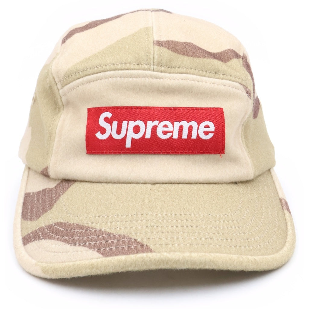 SUPREME(シュプリーム) 20AW Wool Camp Cap ボックスロゴ ウールカモキャップ ベージュ