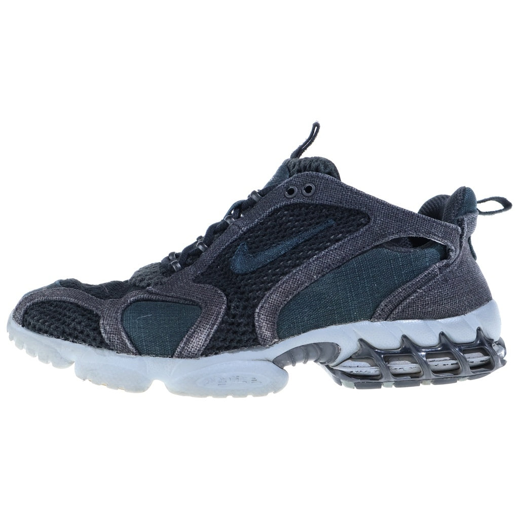 NIKE(ナイキ) ×STUSSY AIR ZOOM SPIRIDON CAGE 2 ステューシー エアズーム スピリドン ケージド2 メッシュローカットスニーカー ブラック US8.5/26.5cm CQ5486-001