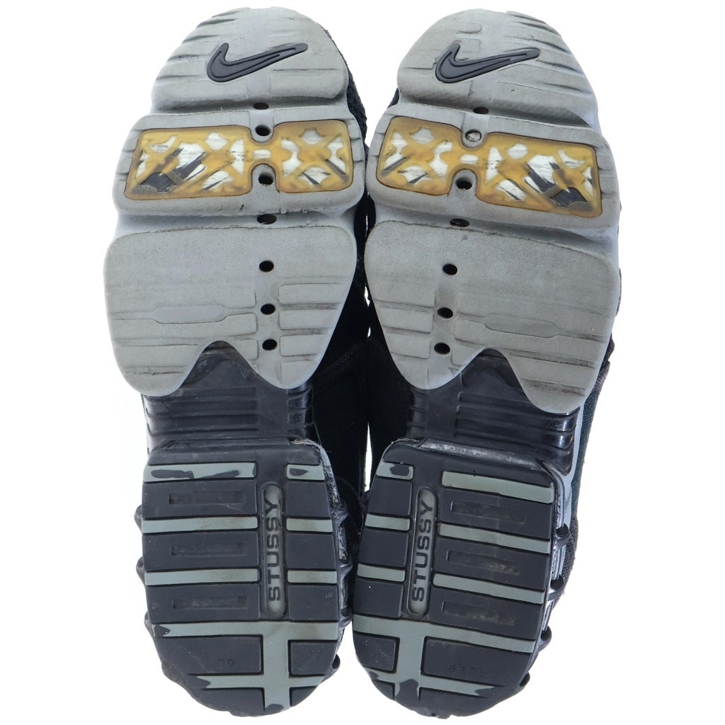 NIKE(ナイキ) ×STUSSY AIR ZOOM SPIRIDON CAGE 2 ステューシー エアズーム スピリドン ケージド2 メッシュローカットスニーカー ブラック US8.5/26.5cm CQ5486-001