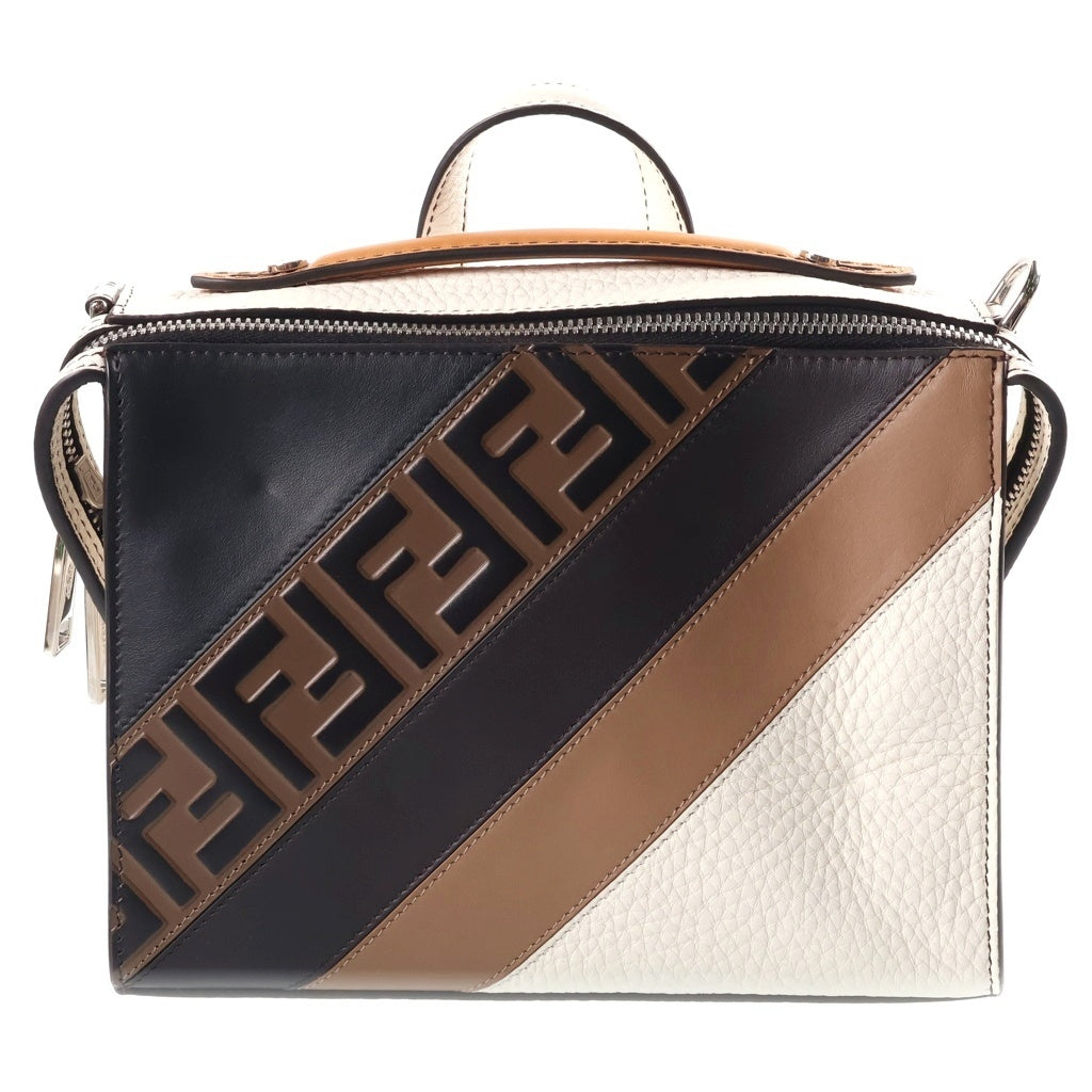 FENDI(フェンディ) ミニルイ ズッカ柄 2WAY ショルダーバック ブラウン レディース