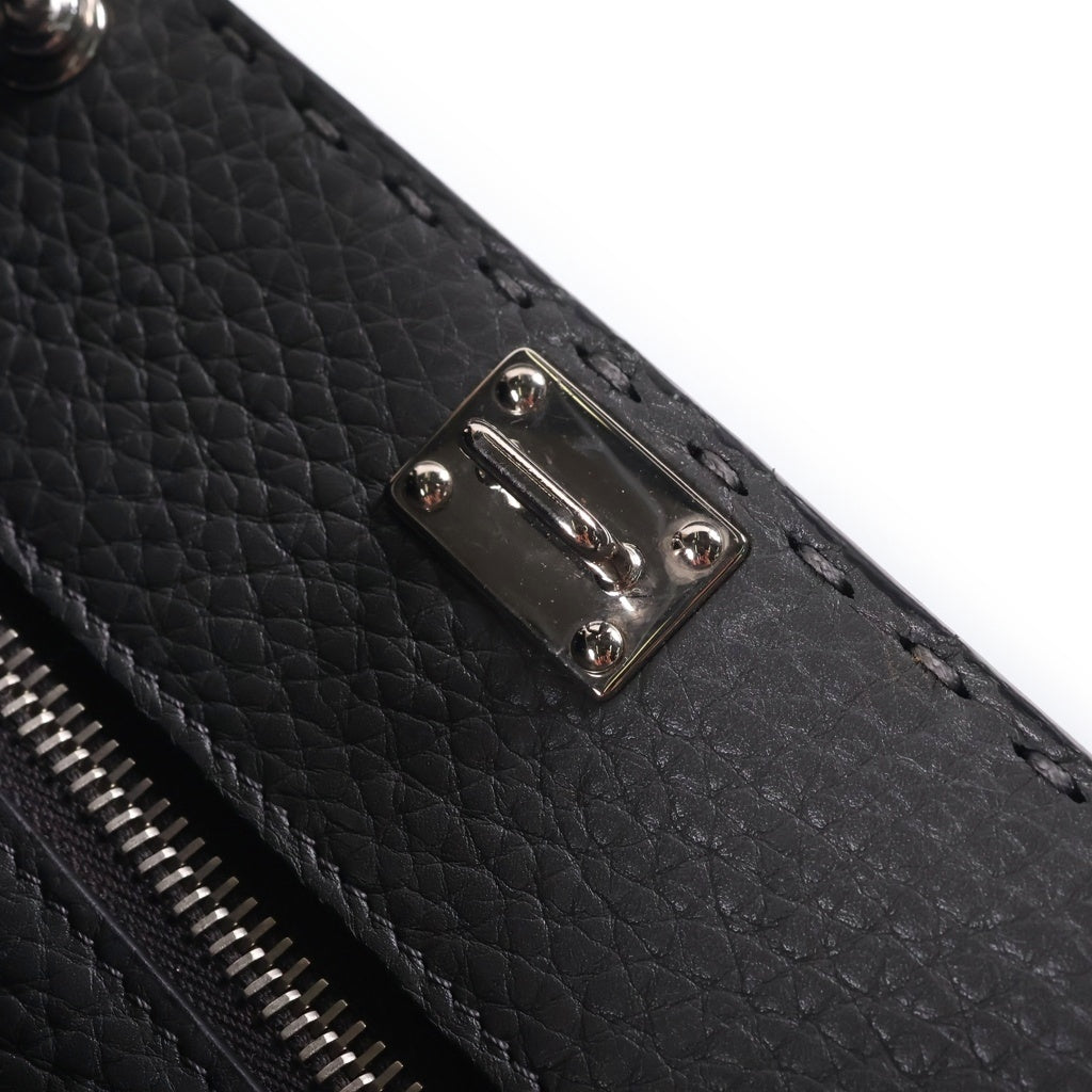 FENDI(フェンディ) ピーカブーミニフィット フロントデザインハンドバック グレー/レッド 7VA422 レディース