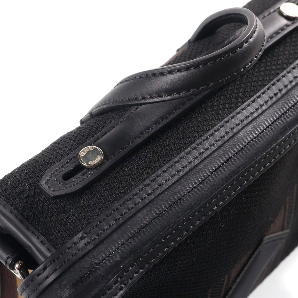 FENDI(フェンディ) ミニルイ メッシュハンドバック ショルダーバック ブラック/ブラウン レディース