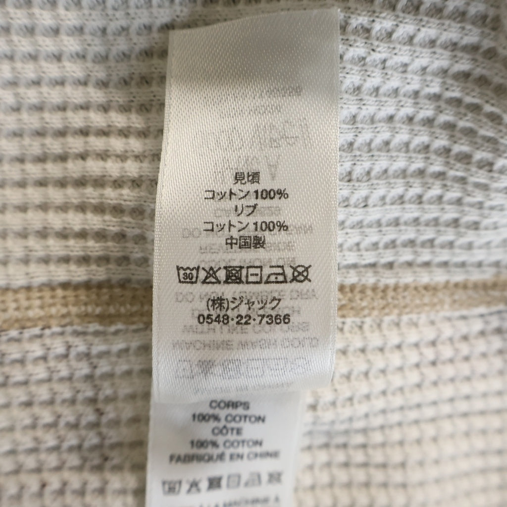 STUSSY(ステューシー) Basic Stussy Thermal Sand Camo カモ柄クルーネックサーマル 長袖Tシャツ ブラウン 1140356