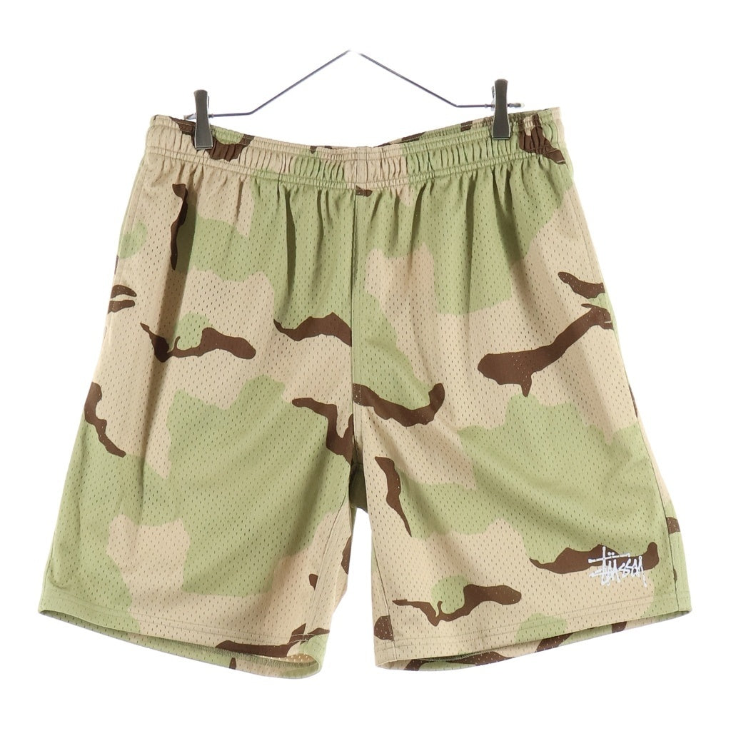 STUSSY(ステューシー) 26SS BASIC MESH SHORT カモ柄ハーフパンツ ショーツ グリーン/ブラウン 112335