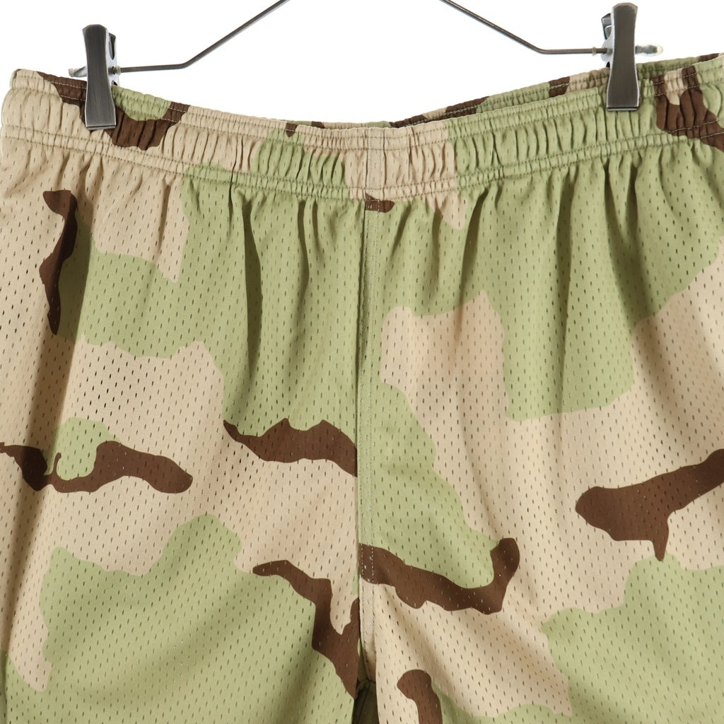 STUSSY(ステューシー) 26SS BASIC MESH SHORT カモ柄ハーフパンツ ショーツ グリーン/ブラウン 112335