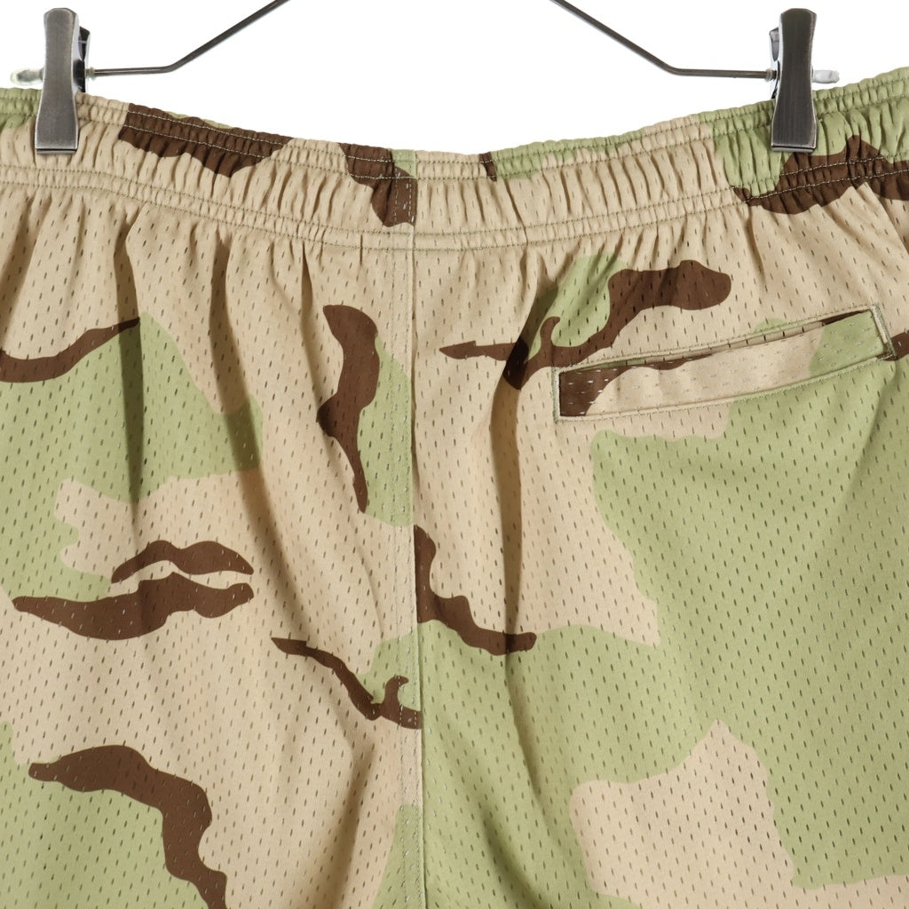 STUSSY(ステューシー) 26SS BASIC MESH SHORT カモ柄ハーフパンツ ショーツ グリーン/ブラウン 112335