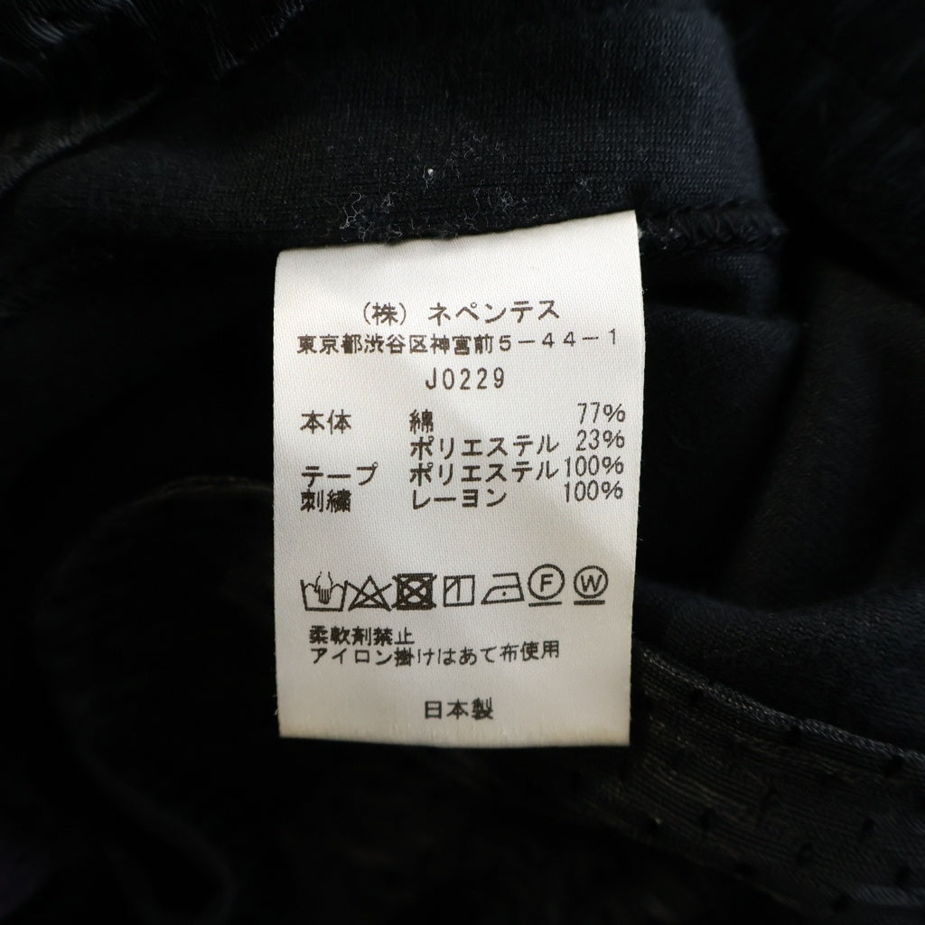 Needles(ニードルス) 21AW ベロアサイドラインパンツ トラックパンツ ブラック/パープル J0229