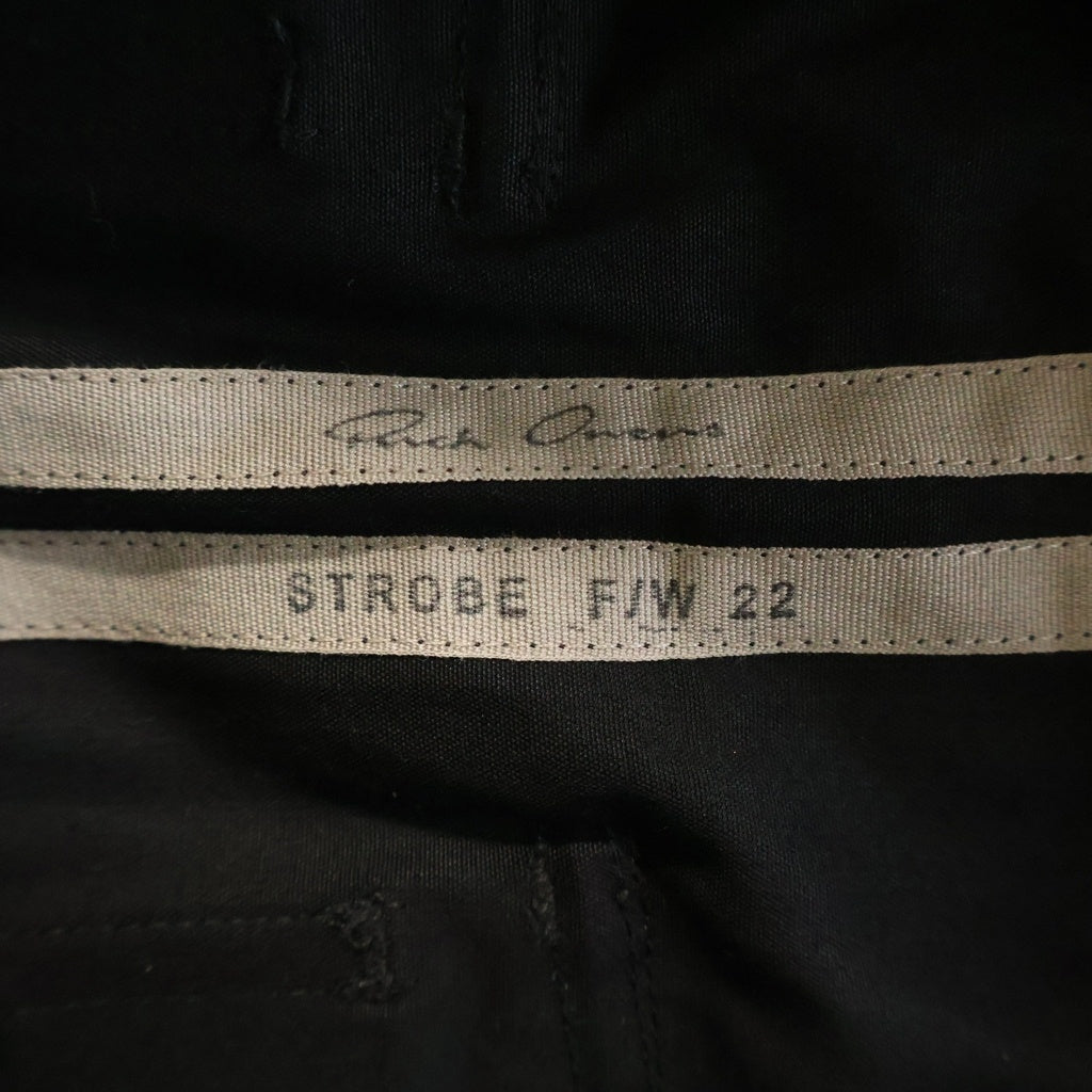 Rick Owens(リックオウエンス) 22AW STROBE PODS ドルーストリングサルエルポッズ ブラック RU02B2384-TE