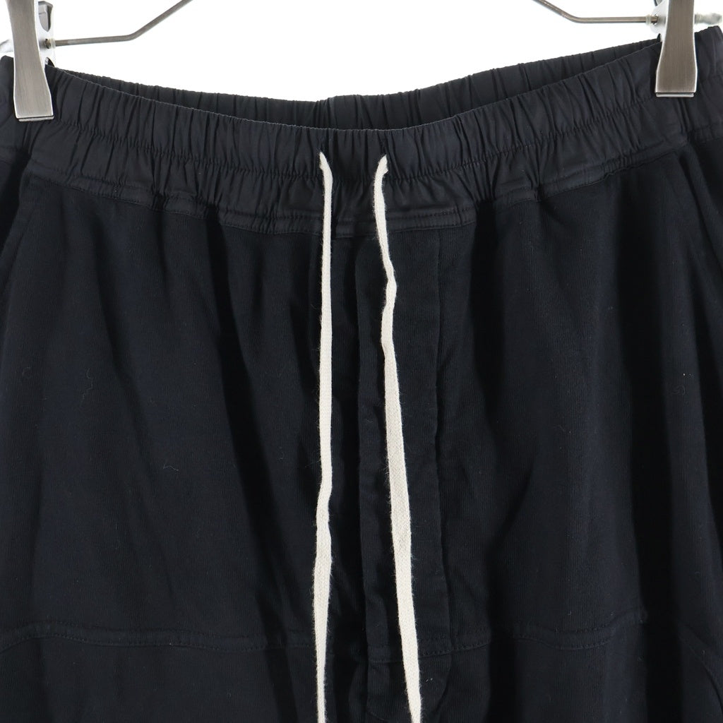 DRKSHDW(ダークシャドウ) 25AW PRISONER DRAWSTRING プリズナー ドローストリング サルエルスウェットパンツ ブラック DU02E7395-RIG