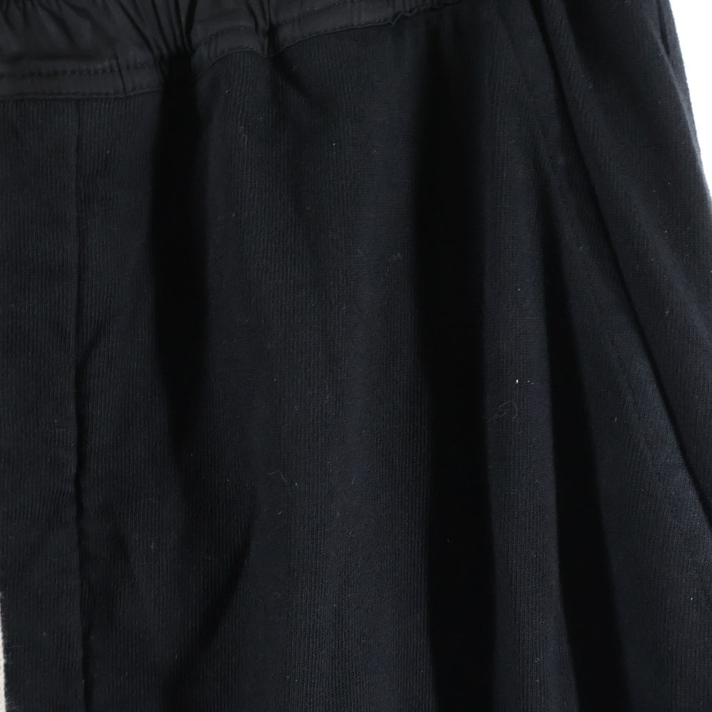 DRKSHDW(ダークシャドウ) 25AW PRISONER DRAWSTRING プリズナー ドローストリング サルエルスウェットパンツ ブラック DU02E7395-RIG