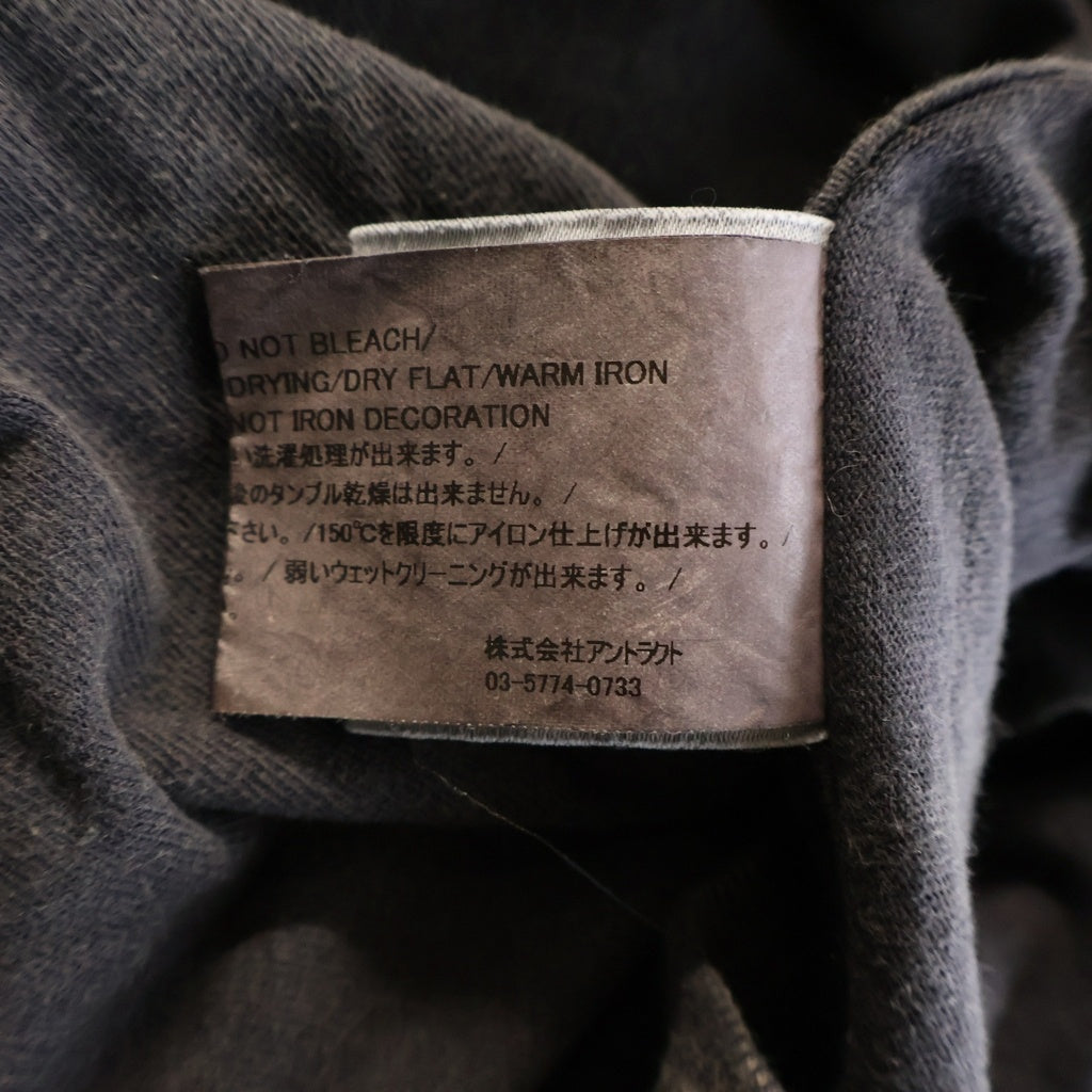 READY MADE(レディメイド) 24SS SS T-SHIRT POCKET フロントプリントクルーネック半袖カットソーTシャツ グレー RE-CO-BK-00-00-278