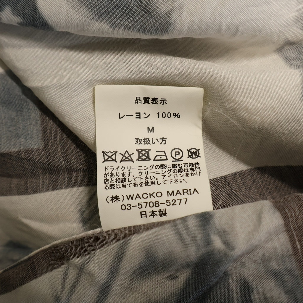 WACKO MARIA(ワコマリア) 21SS LARRY CLARK TULSA S/S HAWAIIAN SHIRT ラリークラーク ハワイアン半袖Tシャツ ブラック/ホワイト