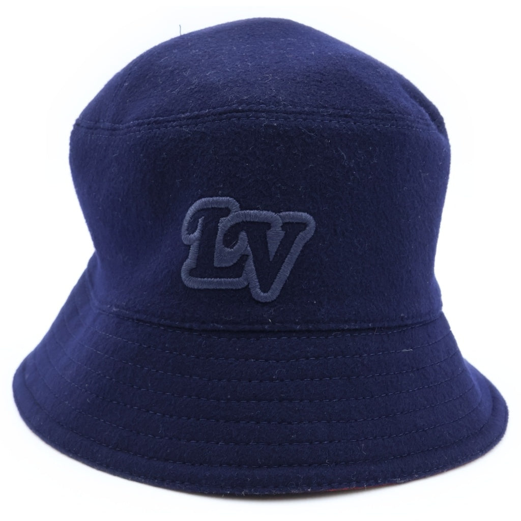 LOUIS VUITTON(ルイヴィトン) シャポー・モノグラム レコード ウール×コットン リバーシブルバケットハット ネイビー/レッド M7011L レディース