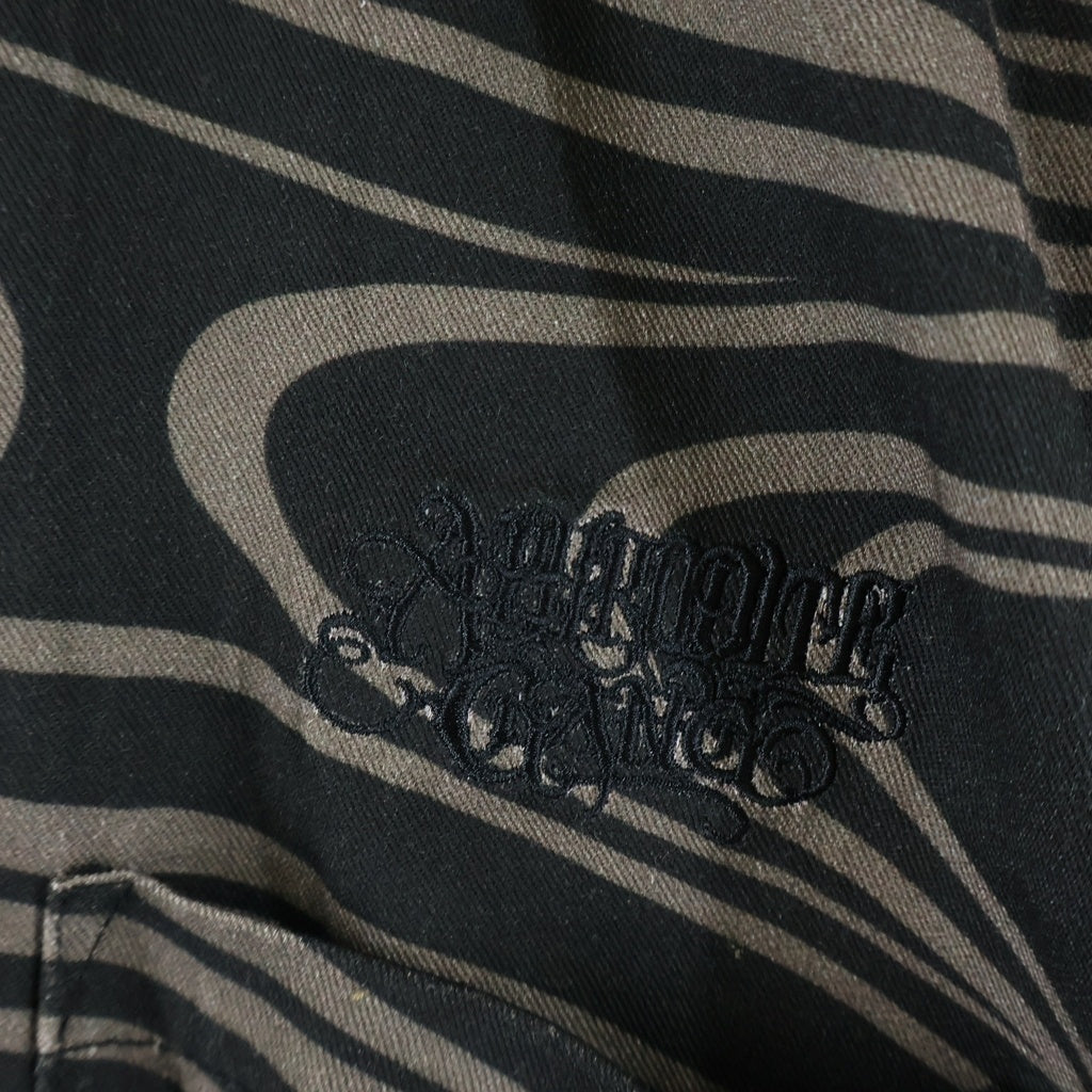 BUDSPOOL(バッズプール) ×GAKKIN HAWAIIAN SHIRTS ガッキン ハワイアンシャツ ブラック