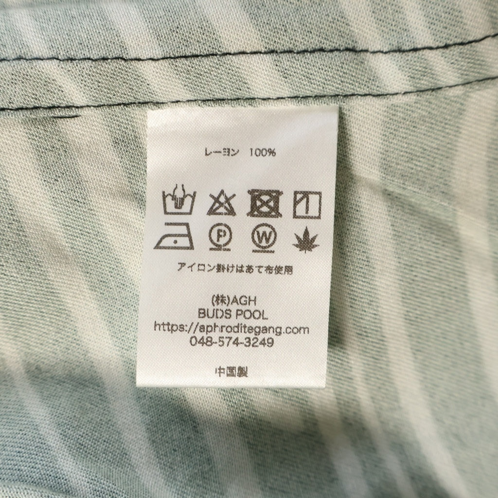 BUDSPOOL(バッズプール) ×GAKKIN HAWAIIAN SHIRTS ガッキン ハワイアンシャツ ブラック