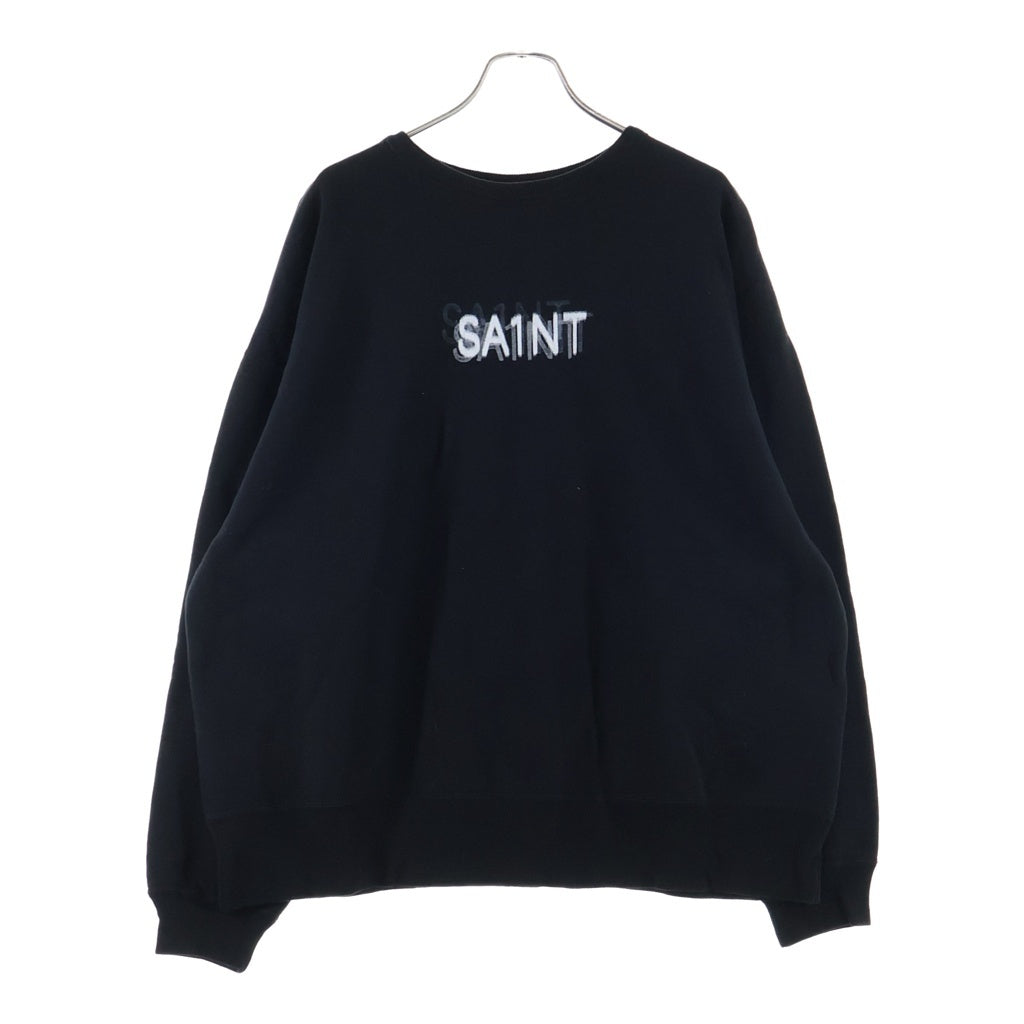 SAINT MICHAEL(セントマイケル) 25SS SEVEN DEADLY CRW N SWT セブン デットリー クルーネック スウェットトレーナー ブラック SM-HR8-0000-044