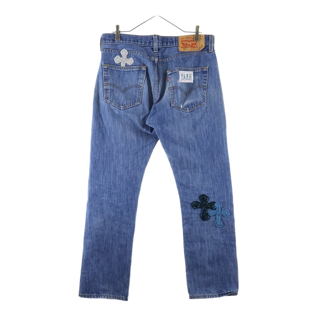 Y.A.R.N(ヤーン) Levi's 501 3D Cross Denim リーバイス クロス デニム インディゴ