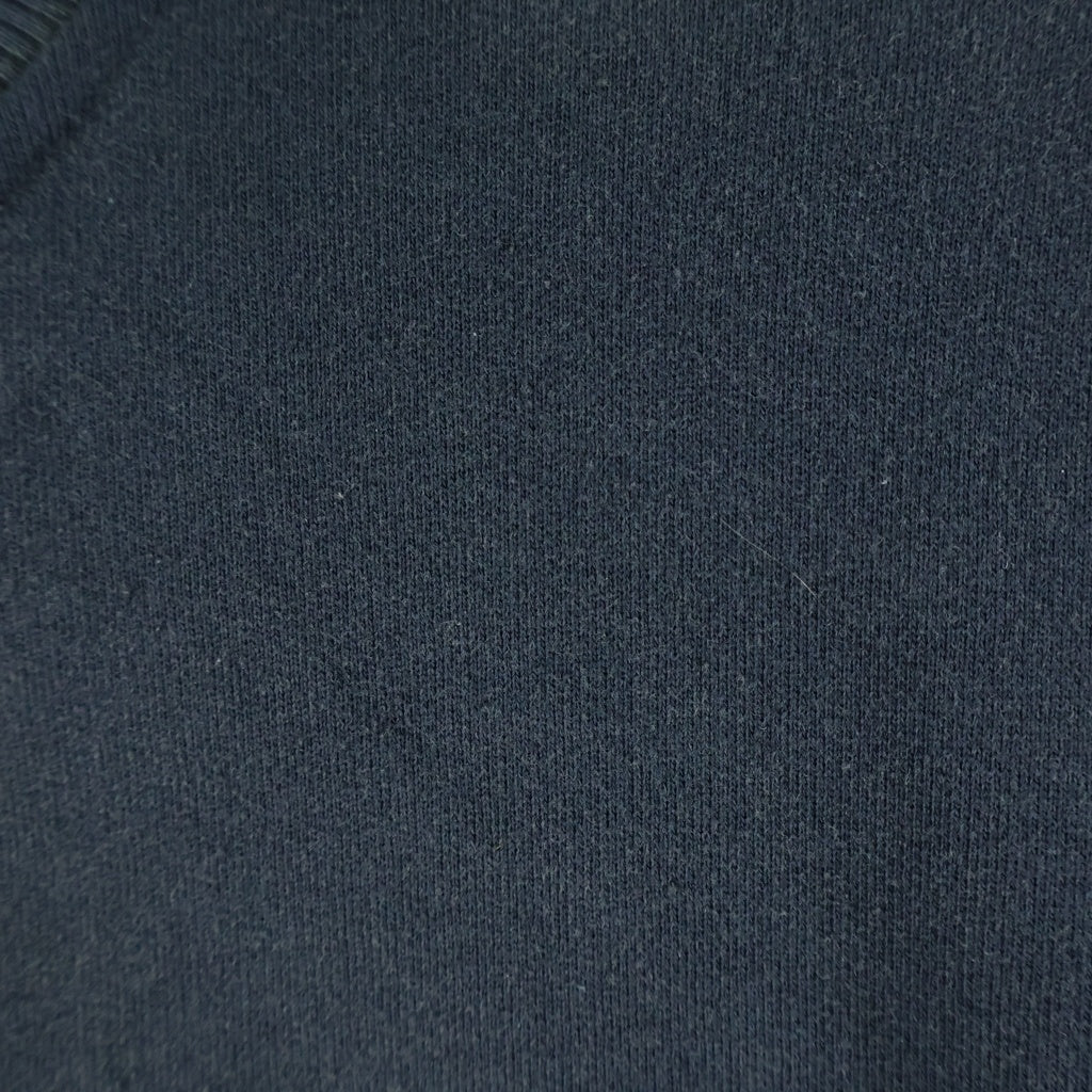 Acne Studios(アクネ ストゥディオズ) 25SS LOGO ZIP SWEATER ダメージ加工 フロントロゴ ジップアップスウェット ネイビー FN-UX-SWEA000052