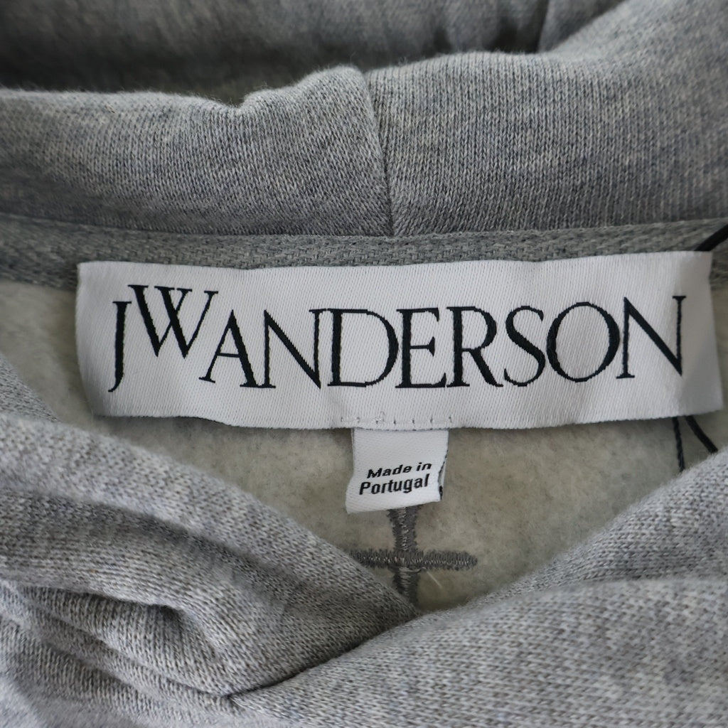 J.W.ANDERSON(ジェー ダブリュー アンダーソン) Cat Print Organic Cotton Hoodie キャット プリント オーガニック コットンフーディー グレー JW0195 PG0771