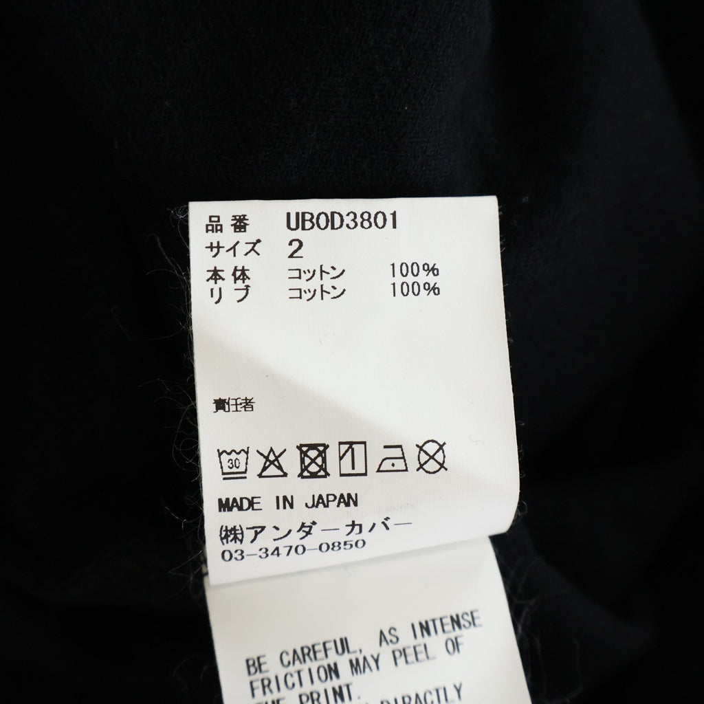 UNDERCOVER(アンダーカバー) TEE BASIC U フロントロゴ ベーシック 半袖Tシャツ ブラック UB0D3801